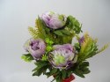 PEONIE FIOLETOWO ZIELONE BUKIET BUKIET PEONII